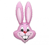 Rabbit balon od folije, svijetlo roze boje, 60 cm