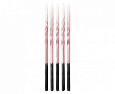 Svijeće za tortu - Pink boja, ombre