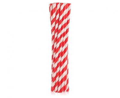 Papirnate slamke - Milkshake, crvene boje