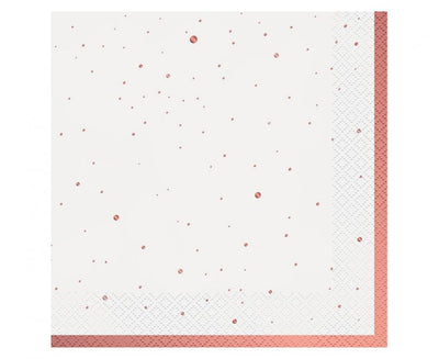 Papirnate salvete - Točkice, boja ružičastog zlata