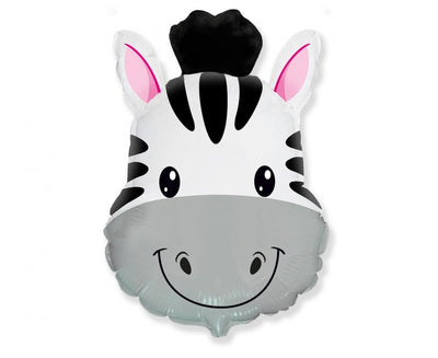 Balon folija - Zebra, motiv divljih životinja, 35cm