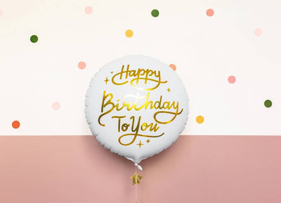 Happy Birthday folija balon, 35 cm