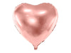 Balon folija Srce, roze zlatna boja, 45cm