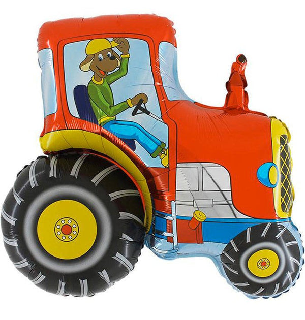 Folija balon - Traktor crvene boje