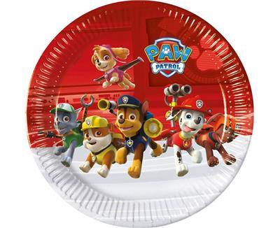 Papirnati tanjuri - Paw Patrol, crvene boje