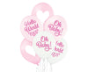 Lateks baloni za baby shower Oh Baby, roze boje, 30cm, 6 balona