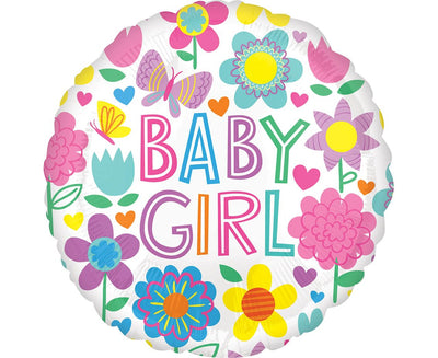 Balon za rođenje djevojčice "Baby girl", roze boje, 43 cm