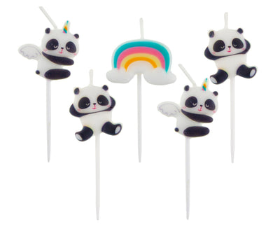 Svijeće za tortu - Panda, 5 kom