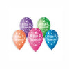 "Happy Birthday" balon od lateksa, 6 kom